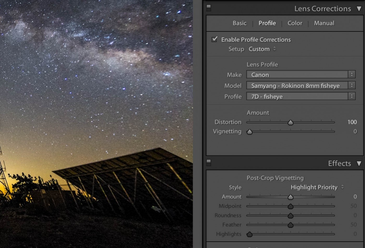 Adobe Lightroom has a built-in lens correction tool that can correct fisheye lenses after downloading the appropriate profile from the Adobe Lens Profile Downloader