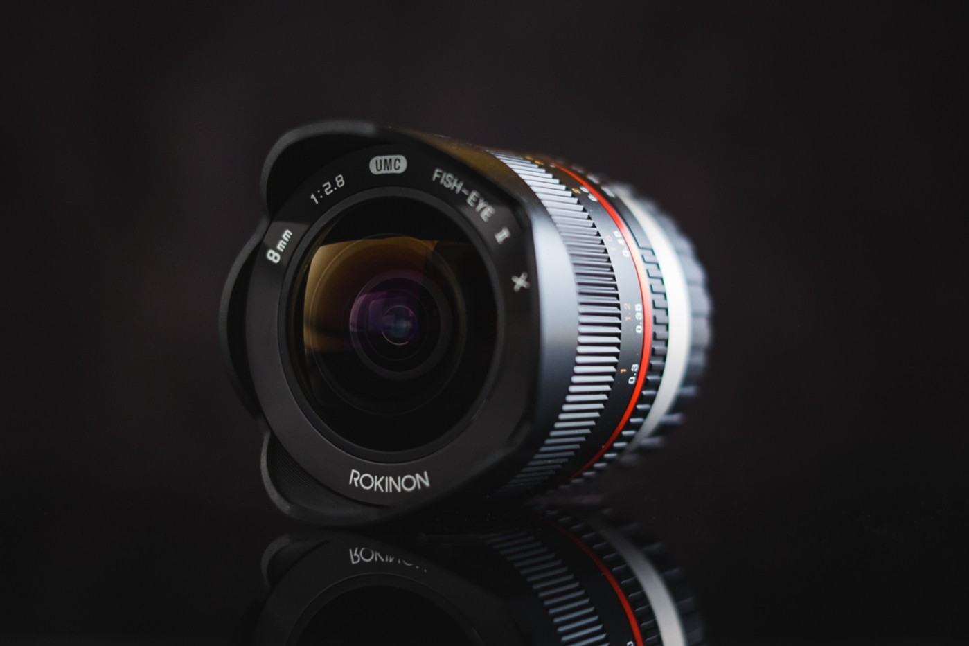 Rokinon 8mm F2.8 UMC Fisheye II Fixed Lens for Canon EF-M Mount Compact System Cameras Black RK8MBK28-M 