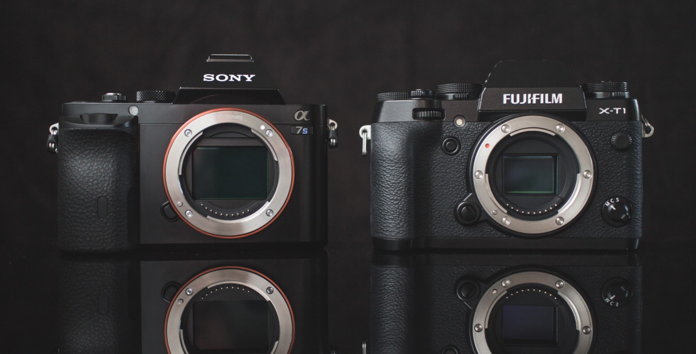 Size Comparison: Sony a7s vs. Fujifilm X-T1