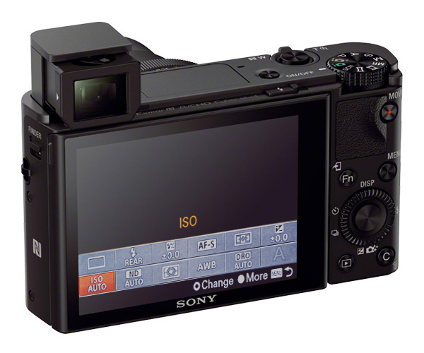The RX100 series features user customizable Fn menu that gives quick access to most used functions.