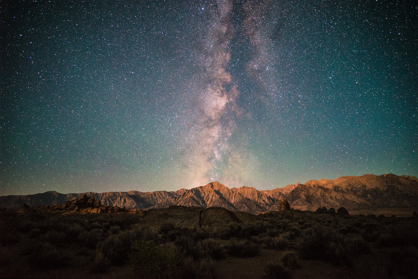 Milky Way over Lone Pine Peak. Diana (@northtosouthtravel) and I were out last night with @lance.keimig and more friends shooting some night photography. Got to witness the re-entry of the CZ-7 upper stage and got some great photos of the Milky Way with the new Zeiss 18mm/2.8 Batis. Captured this one just before leaving as the crescent moon started lighting up the Eastern Sierras. Pretty awesome night! Sony a7S, Zeiss Batis 18mm, f/2.8, 15s, ISO12800, stack of 8 exposures.