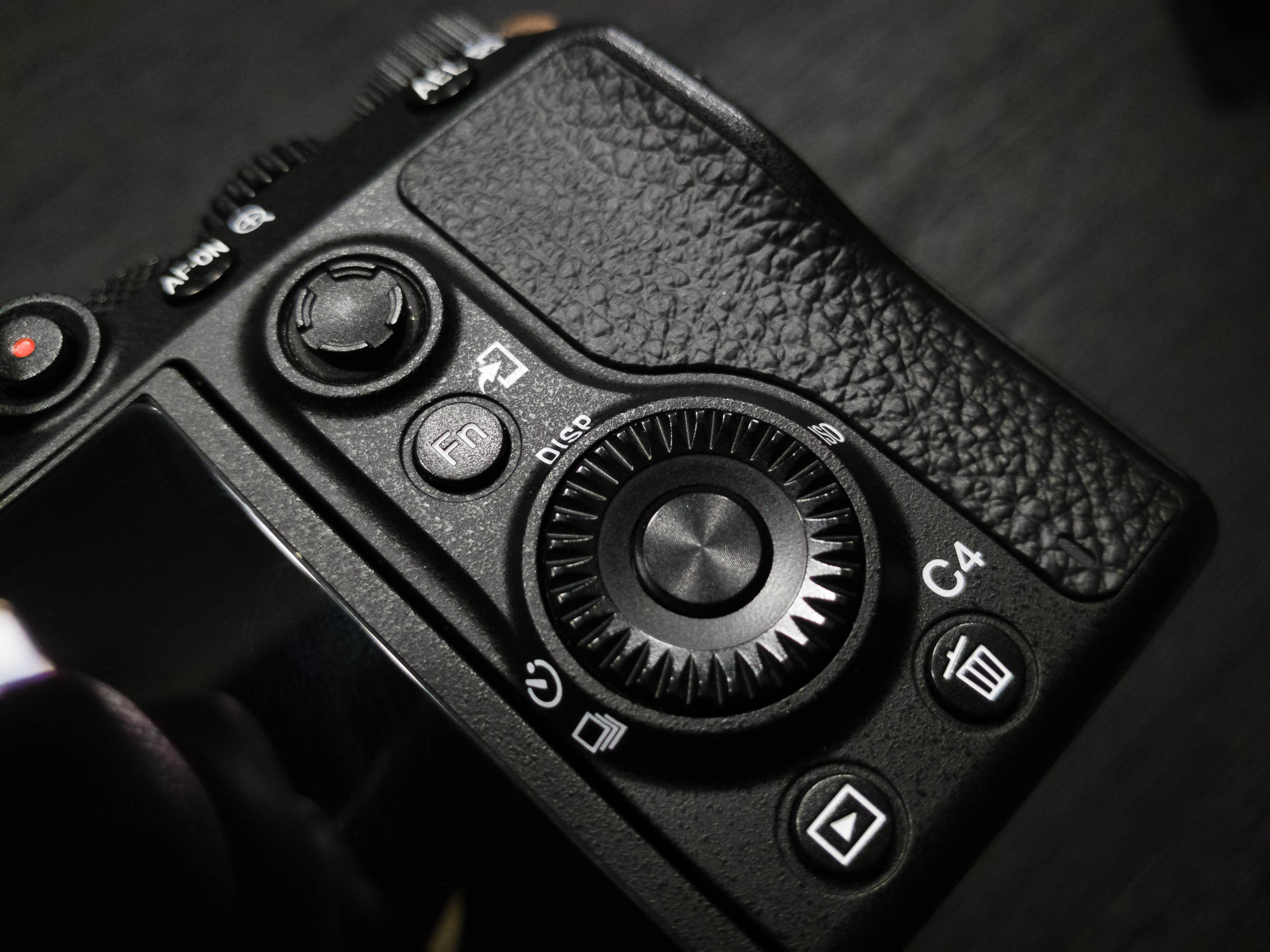 Sony a7III rear buttons and joystick