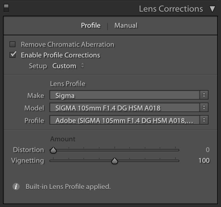 Lens Corrections Tools in Adobe Lightroom