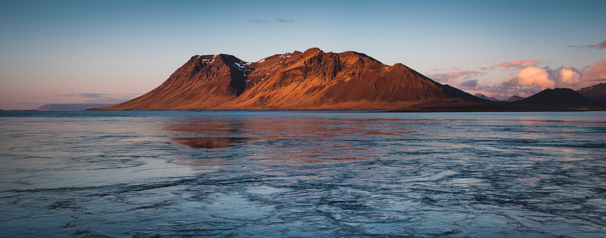 Bjarnarhafnarfjall. 15 frame panorama. 91 megpixels, Sigma 105mm f/1.4 @ f/5.6, 1/200th, ISO 100