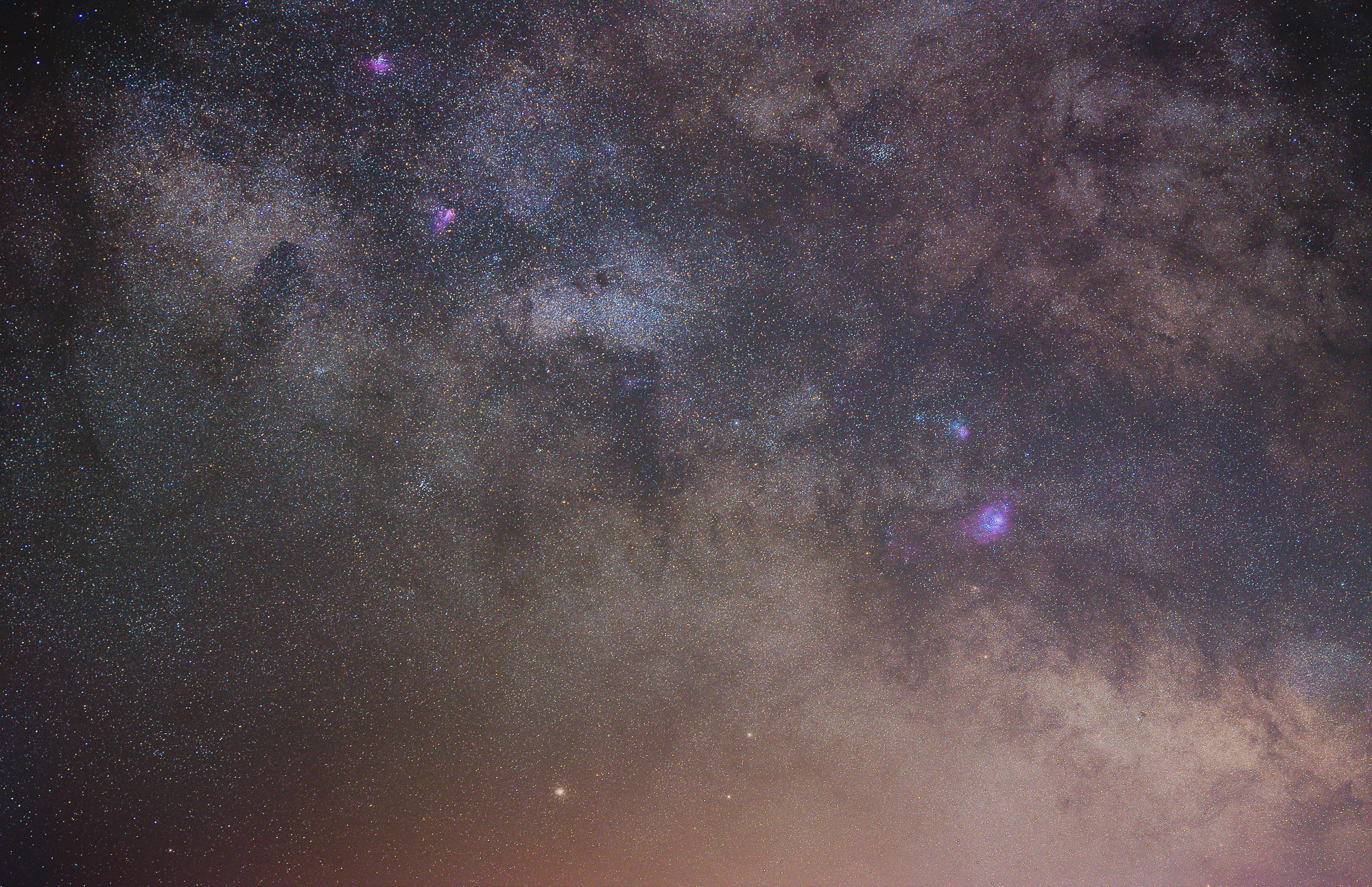 Milky Way galactic center shot on the Sigma 105mm f/1.4 DG HSM Art Lens